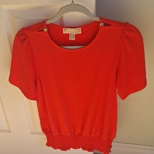 Michael Kors Bold Red Blouse